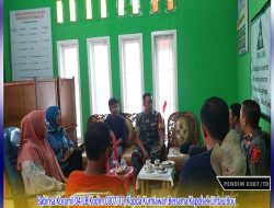 Babinsa Koramil 04/LB Laksanakan Musyawarah Bersama Tokoh Masyarakat Bahas Kamtibmas Di Kampung Pancasila