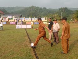 Camat Padang Ganting Buka Openturnamen Sepakbola Wali Nagari Antar Cup I Tahun 2024
