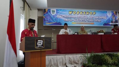 Kadisdik Provinsi Sumatera Barat Buka Workshop Penatausahaan Keuangan, Aset Dan Sapras SMA Se-Kabupaten Tanah Datar