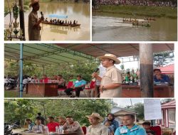 Wakili Bupati Tanah Datar Staf Ahli Bidang Kemasyarakatan SDM Tutup Festival Pacu Perahu Nagari Taluk Tahun 2025