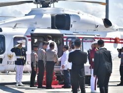 Helikopter AW 189 Polri Melaksanakan Pelayanan Penerbangan Kepresidenan untuk Presiden RI dan Presiden Perancis dengan Sukse
