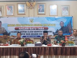 Plh.Danramil 08/BTP Menghadiri  Undangan Musyawarah Nagari Penyusunan RKP Nagari Batu Taba Tahun 2026
