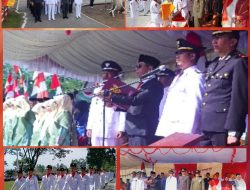 Asrul Jusan Bacakan Teks Proklamasi pada Upacara HUT RI Ke-80 di Kecamatan Lintau Buo