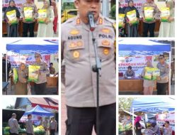 31 Ton Beras Bulog Disalurkan, Warga Antre Sejak Pagi: Kepedulian Kapolres AKBP