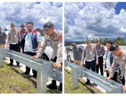 Kapolres Padang Pariaman AKBP Ahmad Faisol Amir Tinjau Lokasi Pencurian dan Pelemparan Batu di Tol Padang–Sicincin
