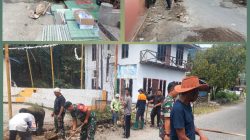 Danramil 08/Batipuh dan Babinsa Gelar Gotong Royong Bersama Warga Sambut MTQ Tingkat Kabupaten Tanah Datar 2025