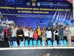 Komandan Puspenernal Dampingi Pangkoarmada Rl Tinjau TMMD Koarmada Rl di Tasikmalaya