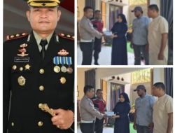 Kapolres Sawahlunto Apresiasi Anggotanya yang Tetap Peduli kepada Keluarga Rekan yang Telah Tiada