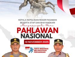 Kapolres Pasaman AKBP M. Agus Hidayat Ajak Masyarakat Kobarkan Semangat Pahlawan di Dadaku