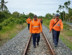 KAI Divre II Sumbar Perketat Pengamanan Jalur KA Jelang Nataru 2025–2026