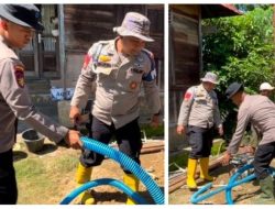 Air Bersih Kembali Mengalir Berkat Brimob dan Polairud Polda Sumbar
