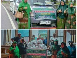 PC Muslimat NU Rokan Hulu Salurkan 200 Paket Sembako Senilai Rp50 Juta untuk Korban Bencana di Maninjau, Sumatera Barat