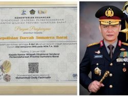 Kepemimpinan Kapolda Irjen Gatot Tri Suryanta Antar Polda Sumbar Raih Penghargaan Kemenkeu