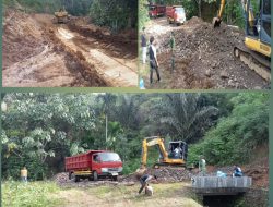 Progres 32 Persen, Satgas TMMD Ke-127 Kodim 0307/Tanah Datar Pacu Pembukaan Jalan Baru di Pagaruyung