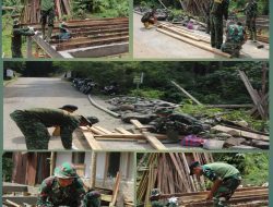 Kemanunggalan TNI dan Rakyat Nyata, TMMD Ke-127 Wujudkan Rumah Layak untuk Ibu Mardianis di Pagaruyung