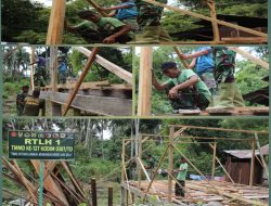 TMMD Ke-127 Hadirkan Asa, Rumah Ibu Mardianis Mulai Tampak Wujudnya