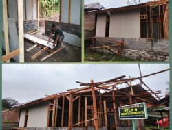 Semangat Tanpa Henti, Satgas TMMD 127 Percepat Penyelesaian Rumah Bapak Ridwan