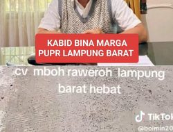KOMITMEN KUALITAS PUPR LAMPUNG BARAT TERKOMPROMI, JALAN GEDUNG SURIAN AGREGAT MENONJOL SEUSAI SELESAI!”