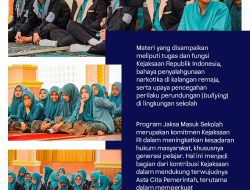 Program JMS 2026 Kejati Sumbar Guncang Ruang Kelas, Siswa Dibekali Kesadaran Hukum Sejak Dini