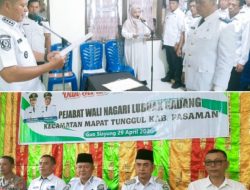 Bupati Welly Suhery Lantik 3 Penjabat Wali Nagari