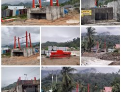 Excavator Kobelco Turun Gunung di Pesisir Selatan, Pembangunan Jembatan Gantung dan Jalan 300 Meter Jadi Sorotan